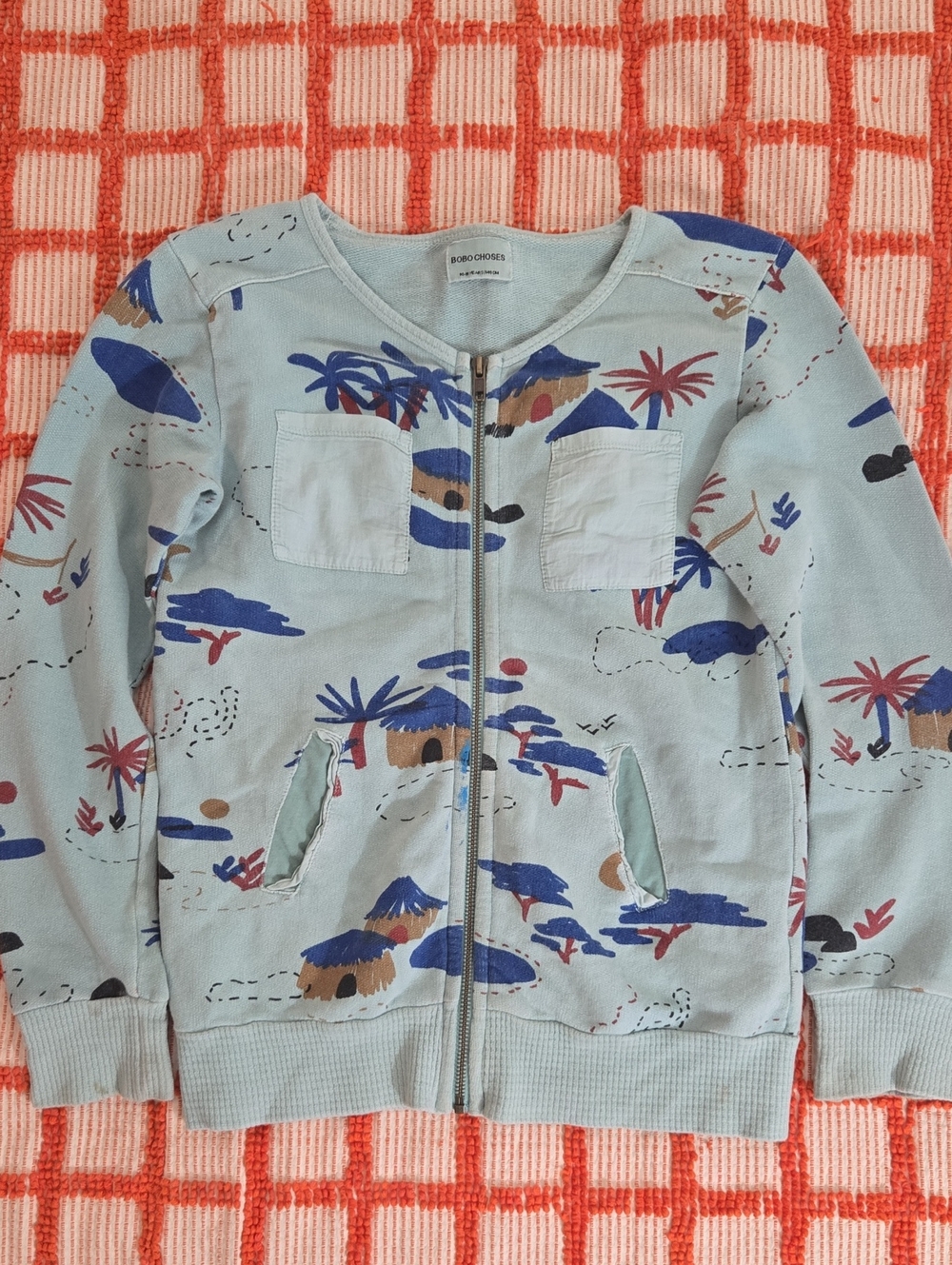 Bobo Choses Summer Zip Up Sweatshirt 10-11y